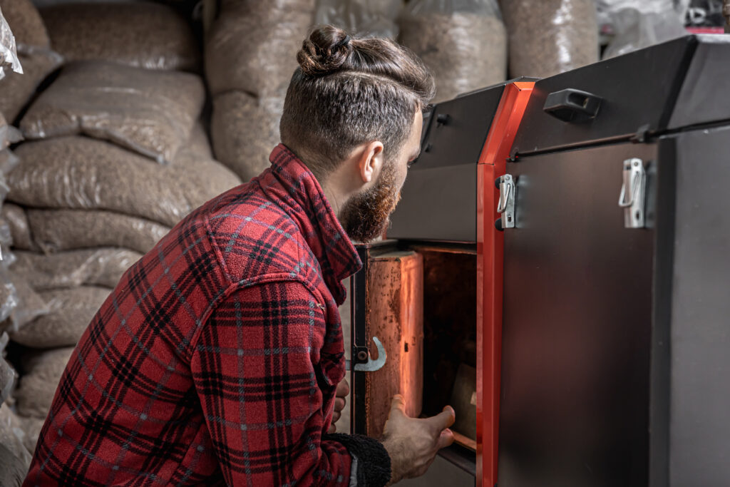 Plombier chauffagiste Calvados — installation chaudière biomasse par Feve Nicolas